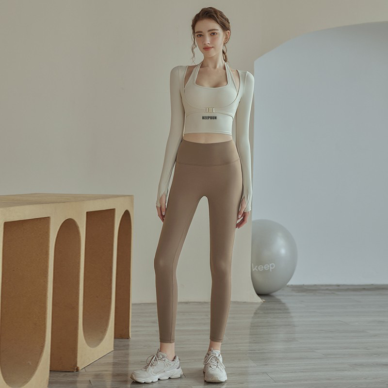 Yoga Suit Women's 2023 New Summer Fashion High Sense Professional Sports Long Sleeve Fitness Suit Running Outfit