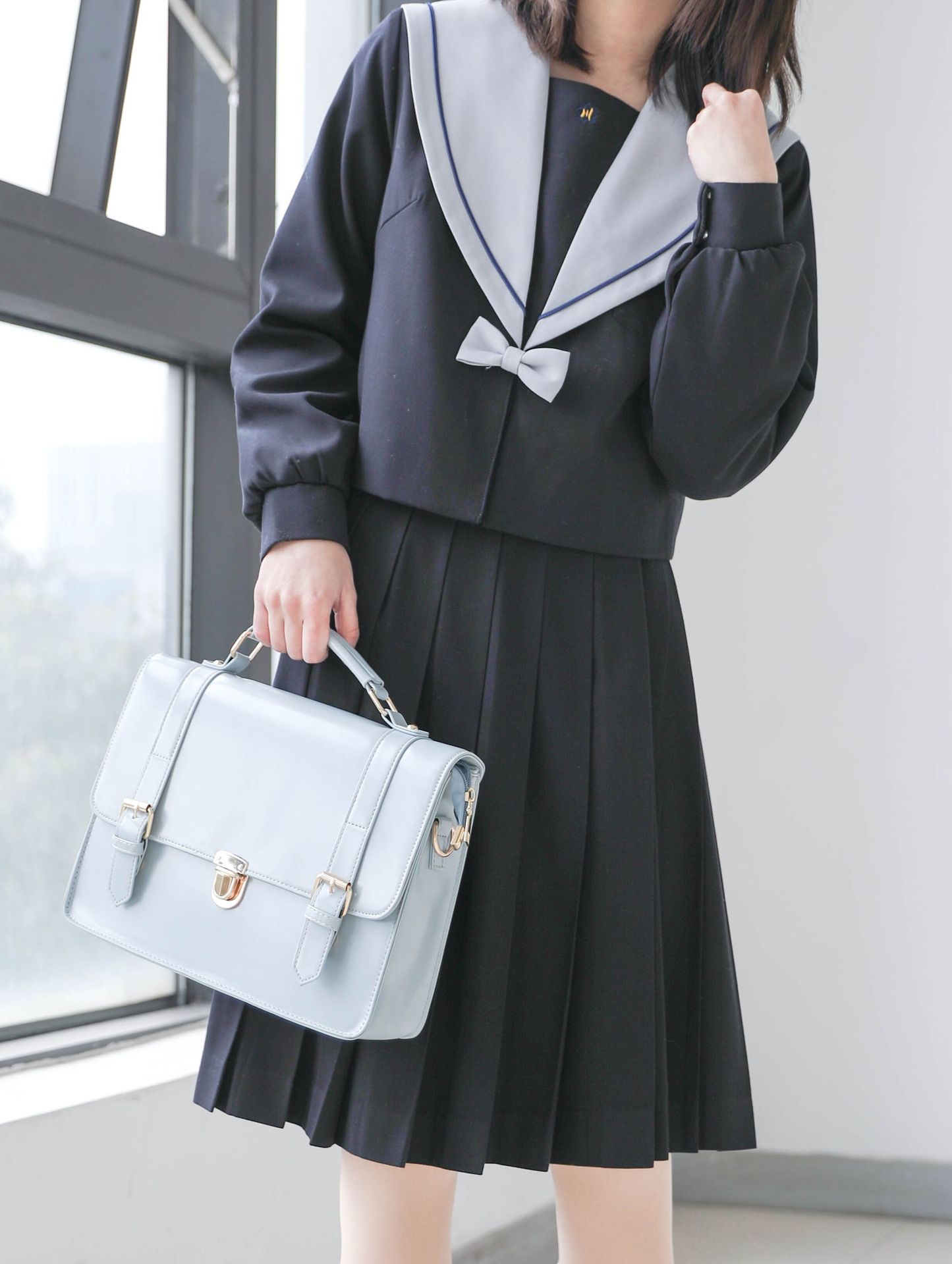 跨境jk制服包校供包邮差包双肩斜挎单肩手提女包包百搭学院剑桥包