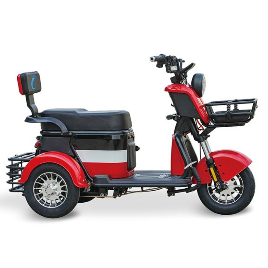 新款迷你电动三轮车老年休闲代步车成人接送孩子小型家用电瓶车