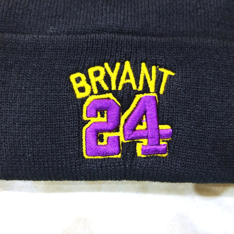 Cross-Border EBay Knitted Hat Kobe 24 Letter Three-Dimensional Embroidery Woolen Cap Outdoor Ski Cap Kobe Souvenir Cap