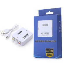 AV转hdmi转换器迷你av to hdmi复合音视频CVBS转HDMI 莲花转HDMI