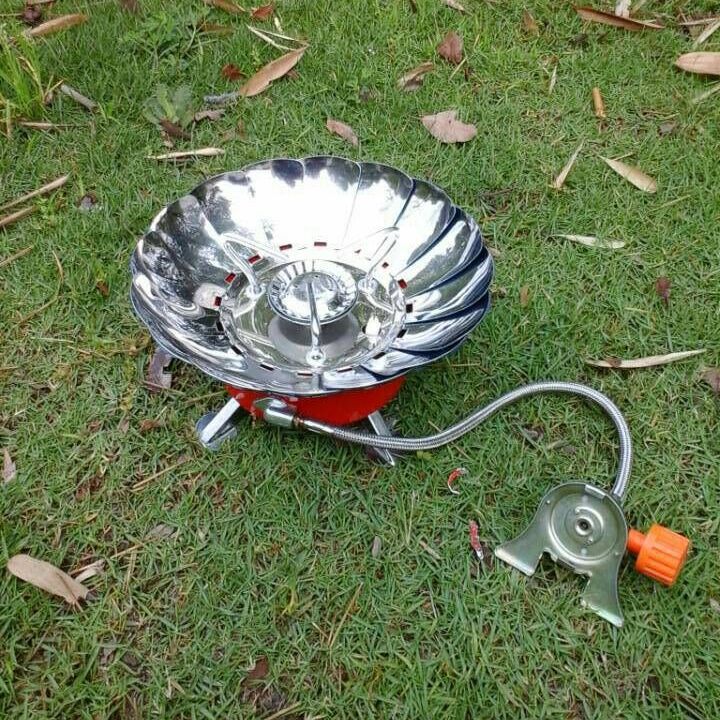 Take Over Lotus Furnace Bayonet Outdoor Stove Windproof Stove Head Picnic Utensils Camping Gas Furnace Picnic Wholesale