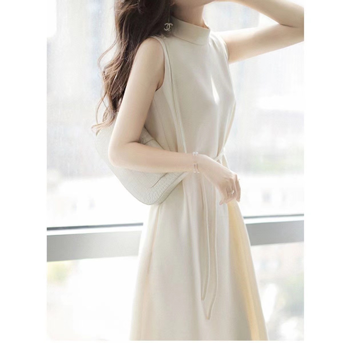 外贸原单意大利女装余单外单出口醋酸纯色连衣裙女-阿里巴巴