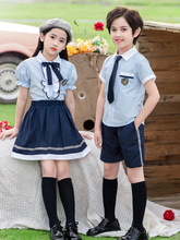 幼儿园夏装小学生校服学院风可爱运动套装一年级儿童班服两件套