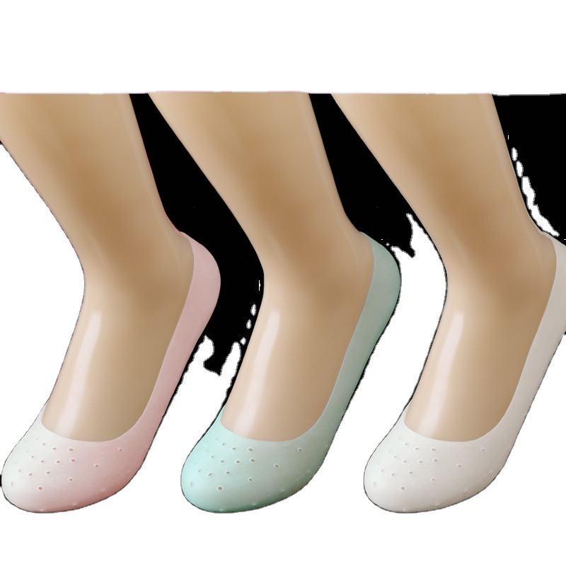 硅胶船袜女男防脚干裂 保湿嫩肤 保护袜脚套足底脚跟套硅胶袜