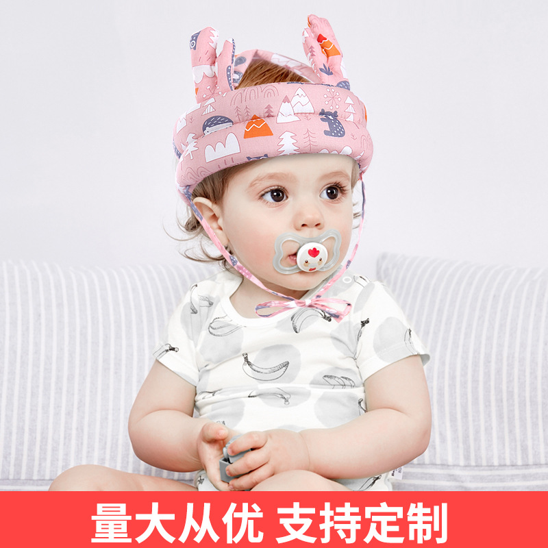 Baby Anti-Fall Protective Headgear Baby Toddler Pillow Fall Protection Cap an Full Anti-Collision Breathable Children Fall Protection Cap Four Seasons Universal