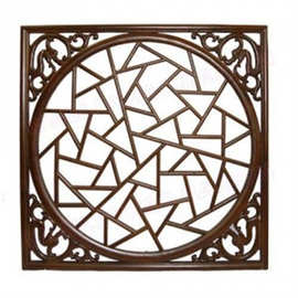 铝合金窗花 不规则多边形仿古色镂空焊接 窗户庭院屏风装饰铝窗花