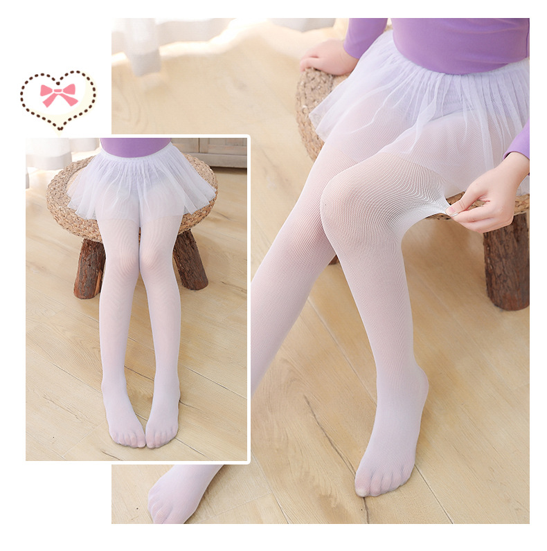 2021新夏季儿童打底袜舞蹈袜带纱裙连裤袜演出服女童网纱表演裙袜