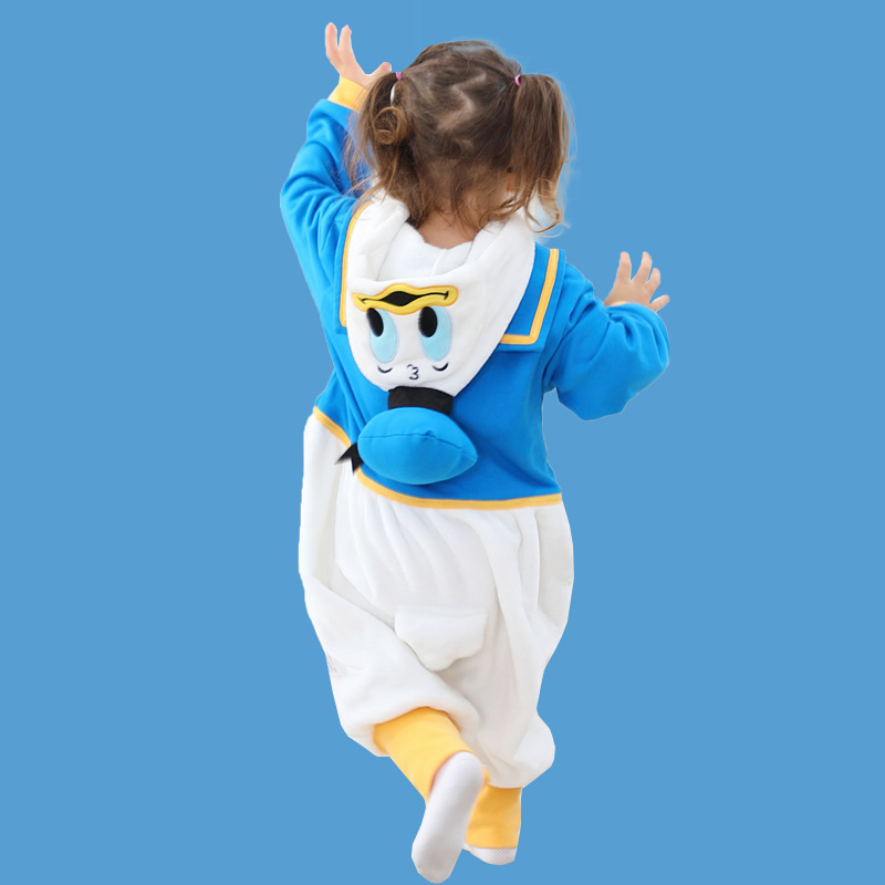 六一儿童唐老鸭服装幼儿园卡通衣服cos服动物演出服男