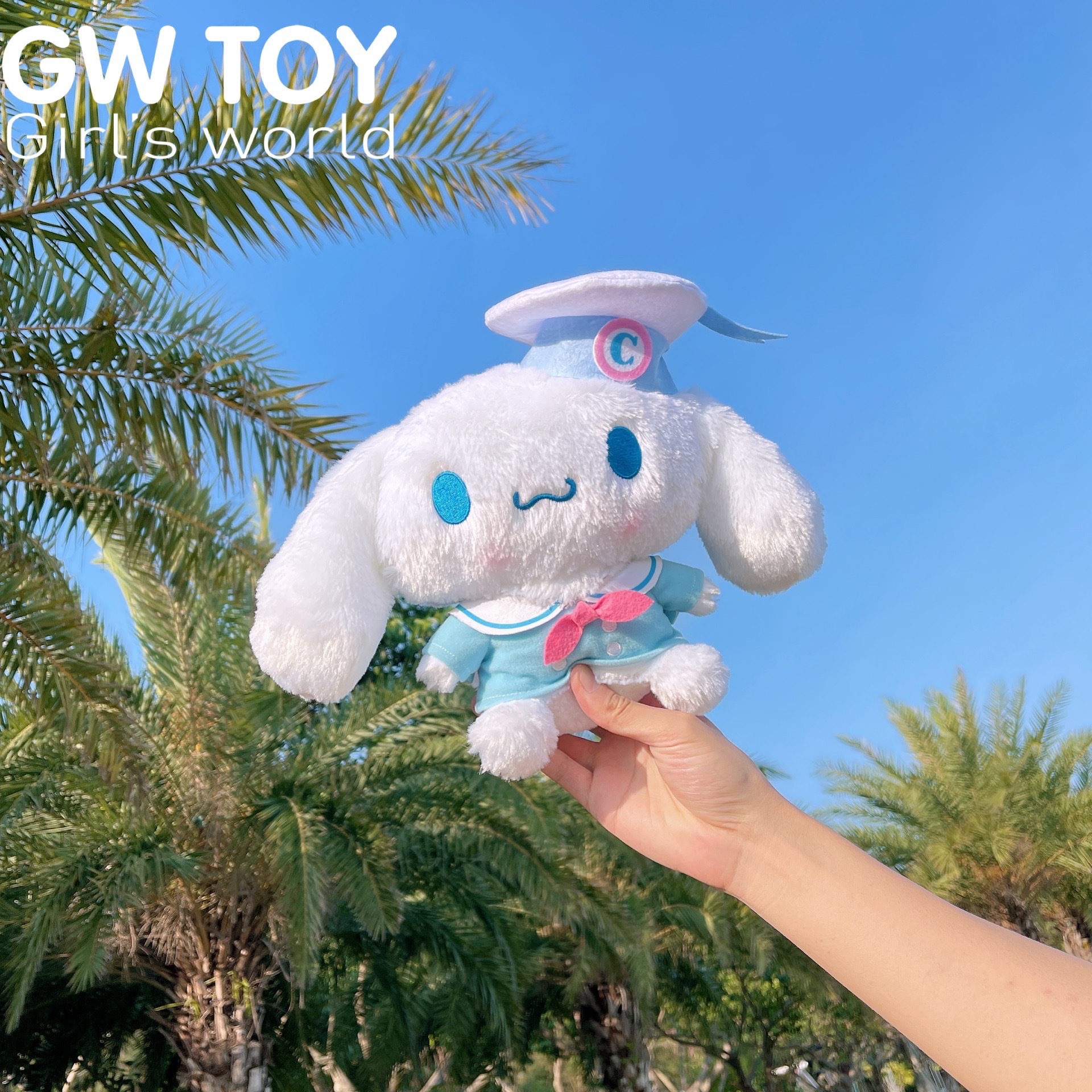 gw新品现货日系玉桂狗大耳狗cinnamorol船长游轮限定公仔摆件抱枕
