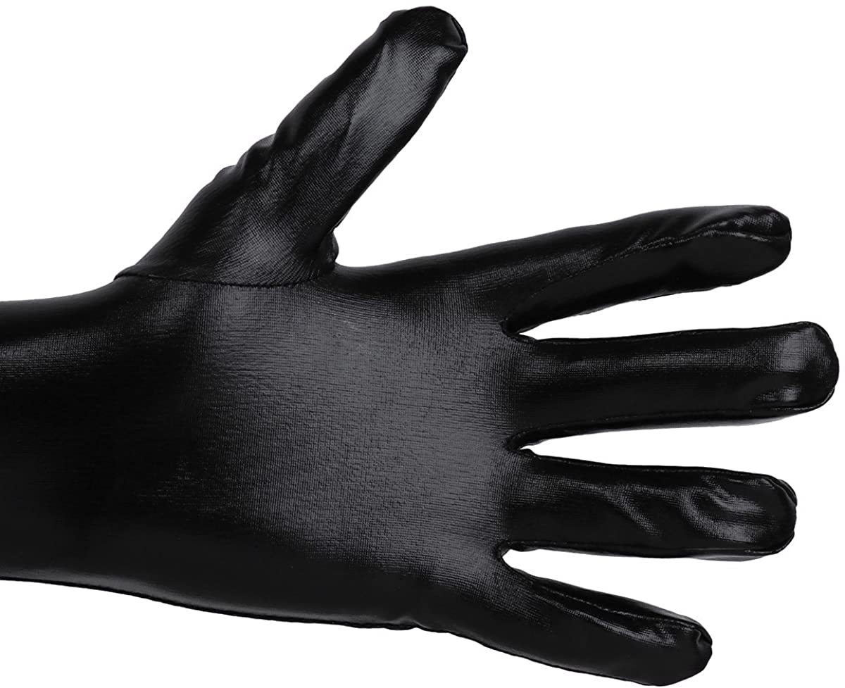 性感漆皮手套长 cosplay衣服配件 黑色紧身手套 ds钢管舞表演手套