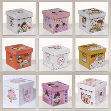 零食礼盒礼品盒批发正方形幼儿园儿童生日伴手礼礼物盒零食包装盒