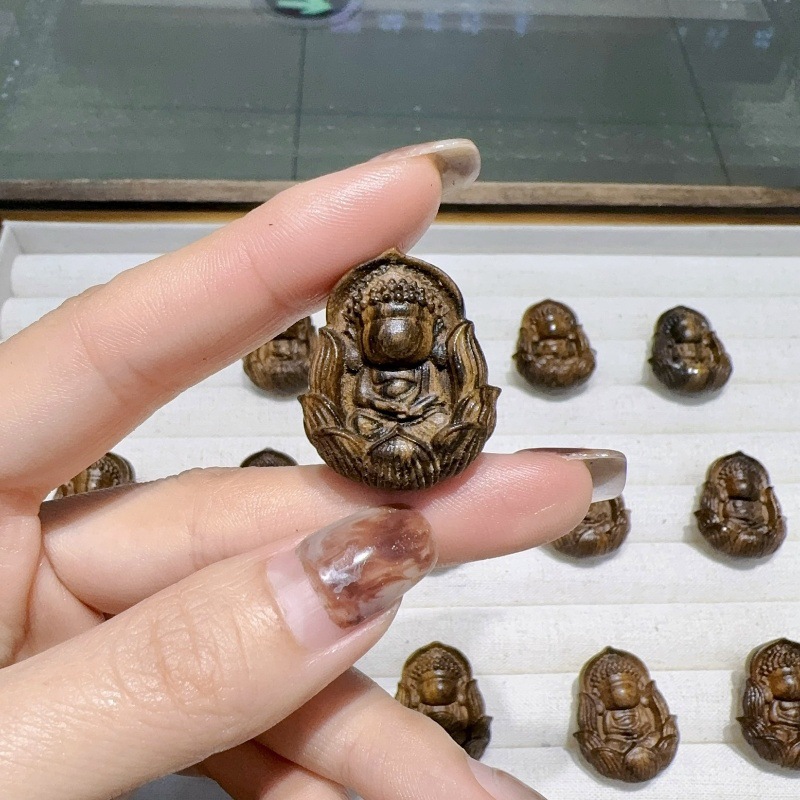 沉香无相佛diy配件手工编织手绳项链文玩佛珠手串配隔