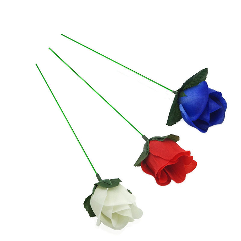 跨境创意火把变玫瑰花魔术道具仿真火把玫瑰新奇魔术玩具厂家批发