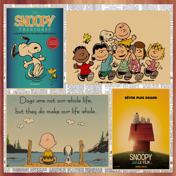 史努比海报 snoopy卡通动漫复古牛皮纸酒吧咖啡厅装饰墙画137