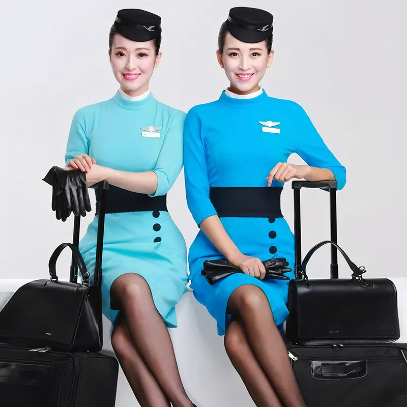 厦门航空空姐连衣裙学生面试空乘制服乘务员服装航空铁路学员制服