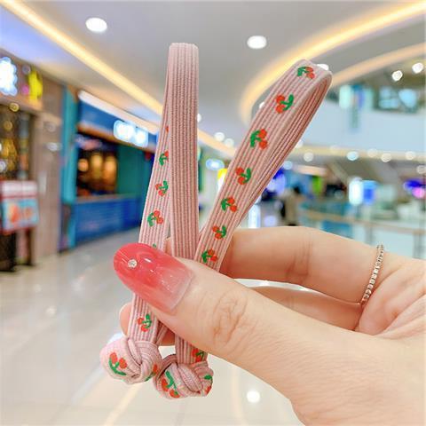 Chinese Knot Children's Hair Band Colorful High Elastic Rubber Band Hair Rope Simple Fashion Cute Korean Style Girl's Hair Rope