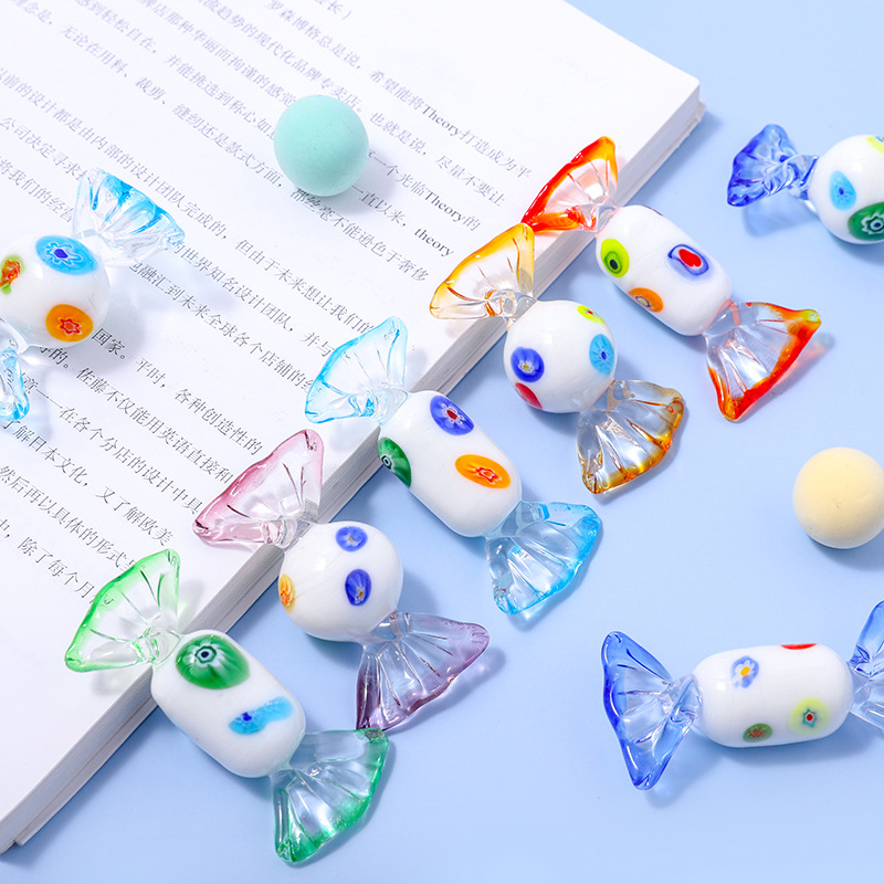 日式摆饰创意家居摆饰摆件童年回忆玻璃工艺品琉璃艺术品彩色糖果