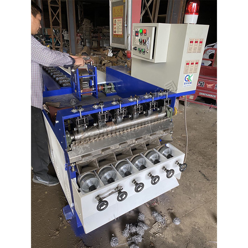 锈钢丝清洁球生产机厨房洗刷钢丝球织网机供应金属钢丝清洁球机