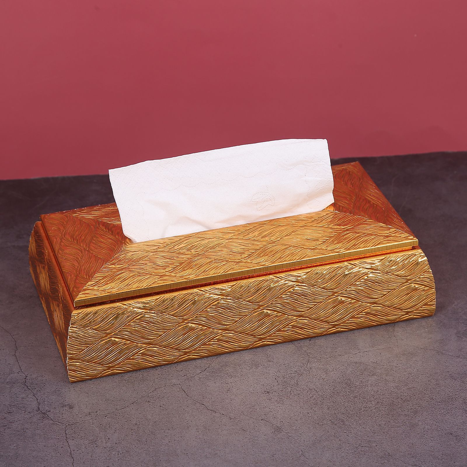 PS Plastic Paper Napping Box Napkin/Tissue Holder Hotel Tissue Box Car Home Opening Gift Foreign Trade