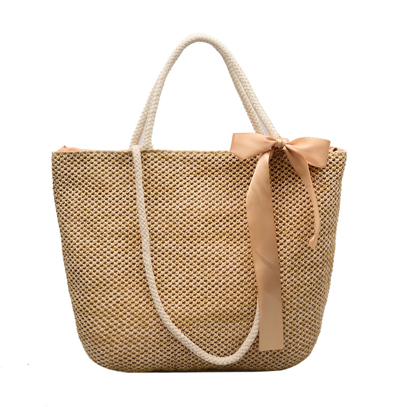 INS Mori Braided Big Bag Fairy 2019 New Large Capacity Holiday Handbag Artistic Straw Woven Beach Bag