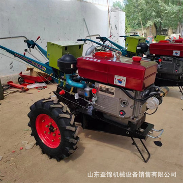 25马力电启动开沟手扶拖拉机 开沟培土翻土打田机 家用手扶犁地机