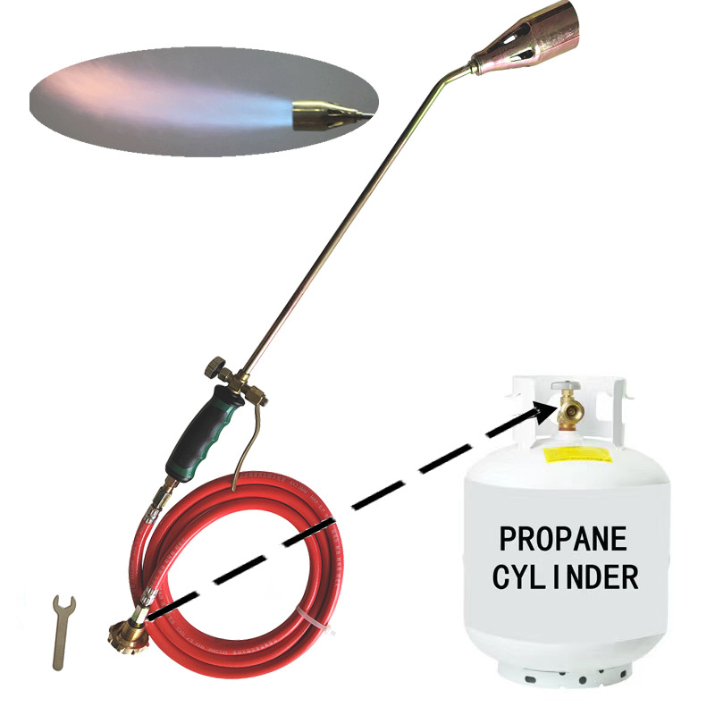 4成交43套液化气电子打火美规喷火枪加热炬除草喷枪 丙烷气点火烤枪