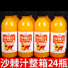 沙棘汁整箱批发360ml*瓶生榨沙棘原浆VC果汁饮料厂家直销厂家批发