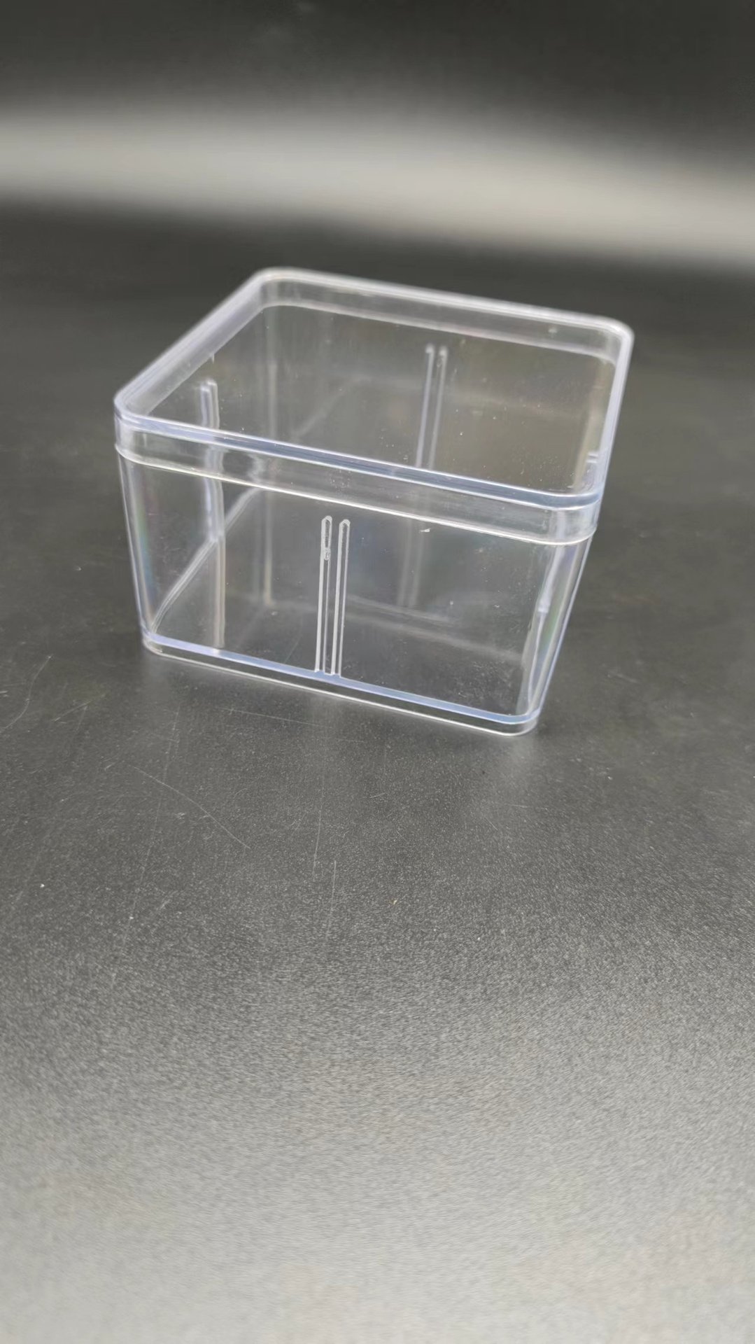 ps透苯透明空盒四方盒 ps透明空格有盖塑料盒 样品展示盒 饰品盒