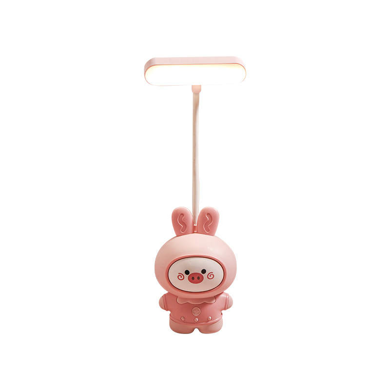 2023 New Cute Cartoon Mini Night Light Rabbit Cute Table Lamp Office Decoration Desktop USB Decorative Light