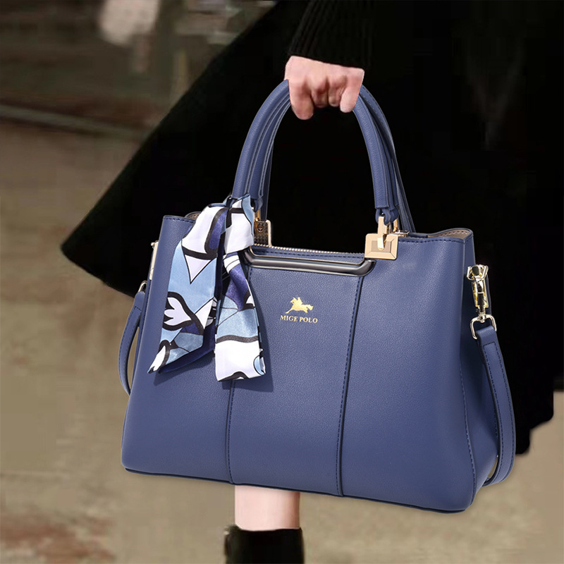 保罗女包品牌真皮妈妈包2024新款时尚大气中年女士包包手提包