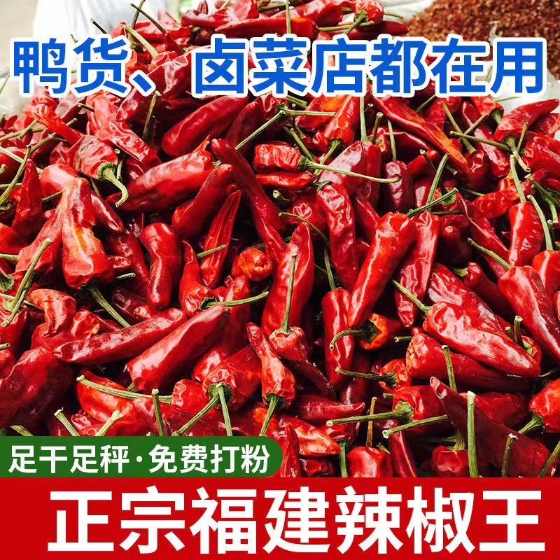 福建辣椒王干辣椒调料超辣特香厚皮耐煮卤肉周黑鸭专用1-5斤