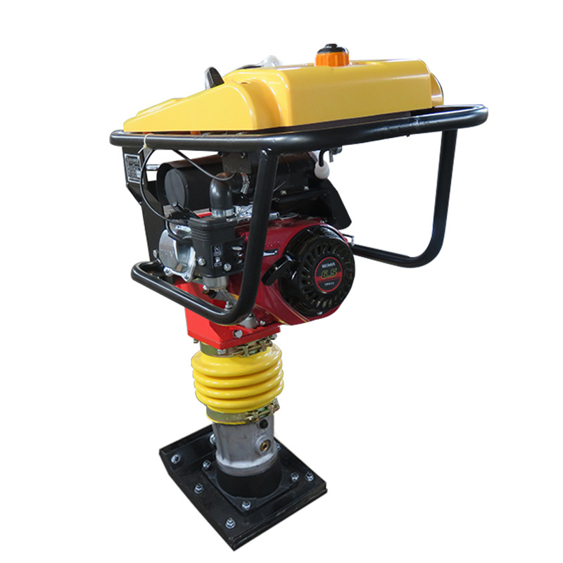 快速冲击夯汽油打夯机路面压实机振动夯电动立式冲击夯手扶地基夯
