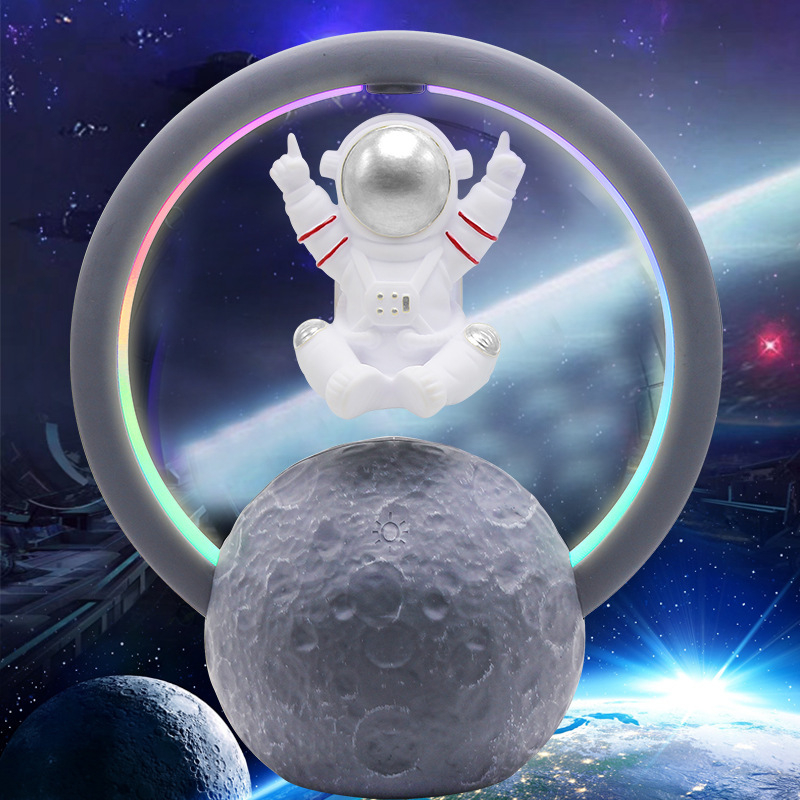 Suspended Astronaut Bluetooth Speaker Spaceman Creative Rgb Wireless Subwoofer Decoration