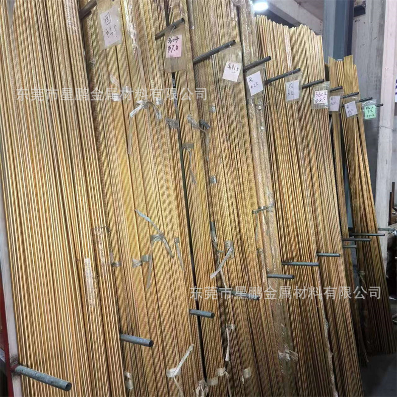 工厂直销环保H65黄铜棒无铅实心铜柱H62拉直铜线条折弯铜条细铜棒