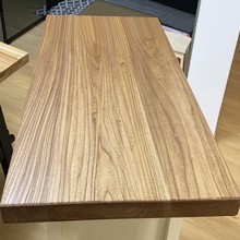 老榆木桌面实木板大板台面板原木茶桌餐桌书桌板黑色碳化木板定制