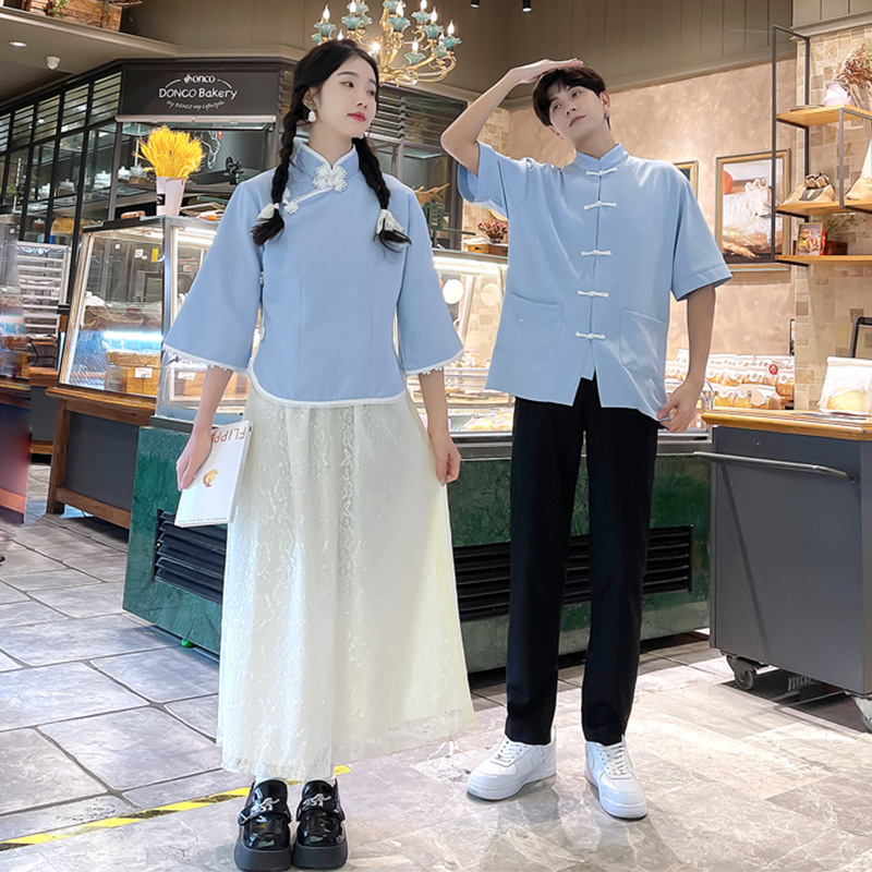 班服高中生夏民国学院风女生长裙初中生表演出服古风毕业校服套装