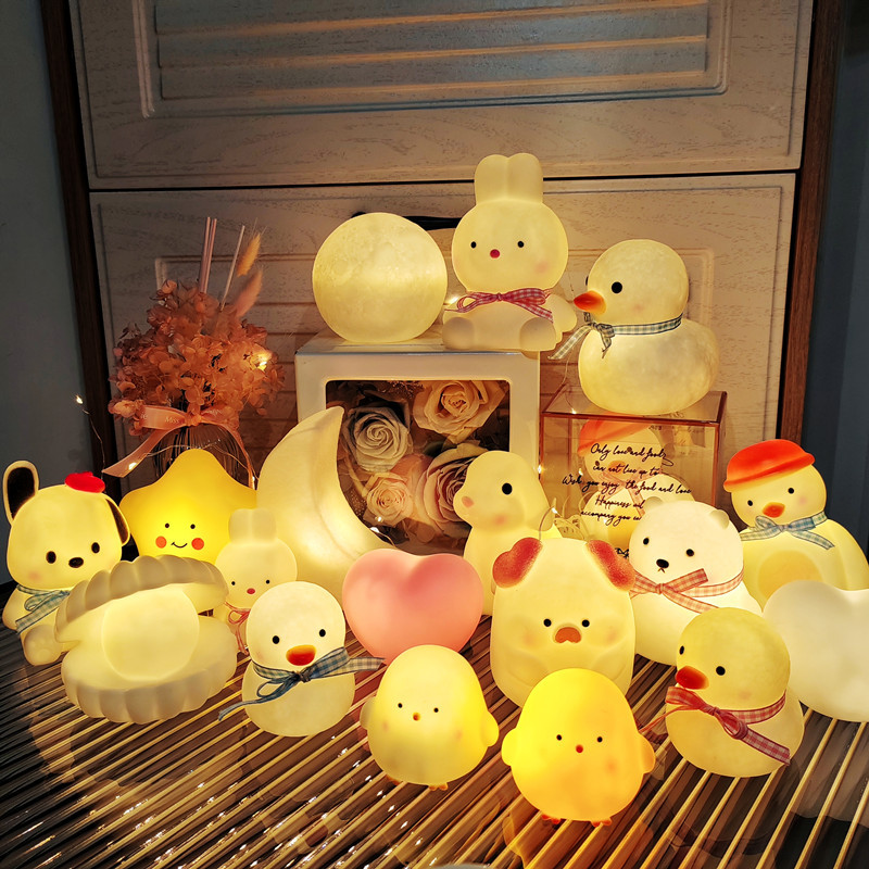 internet celebrity led rabbit night light cartoon creative night market stall supply children‘s luminous toys wholesale gifts