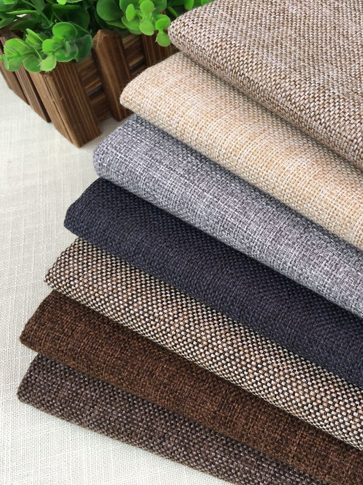 素色纯色复古加厚粗亚麻布棉麻沙发布料面料防尘老粗布桌布盖布巾