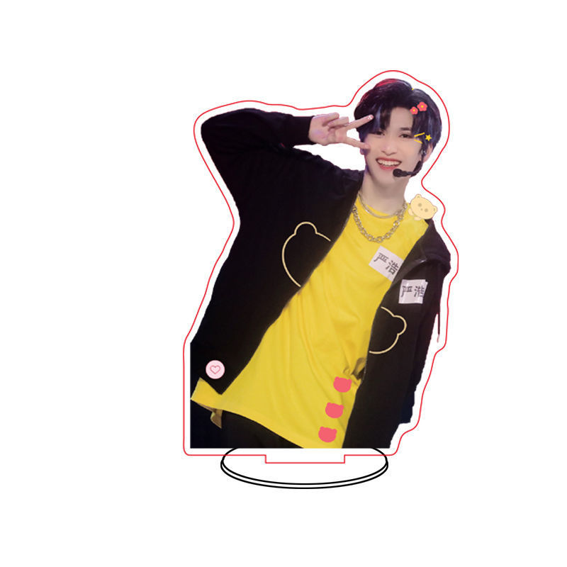 严浩翔立牌tnt时代少年团周边透双面明亚克力桌面站牌人形摆件