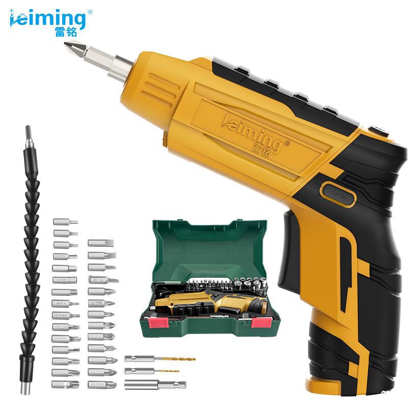 雷铭家用电动螺丝刀充电式电起子手电钻迷你螺丝批螺丝刀工具套装