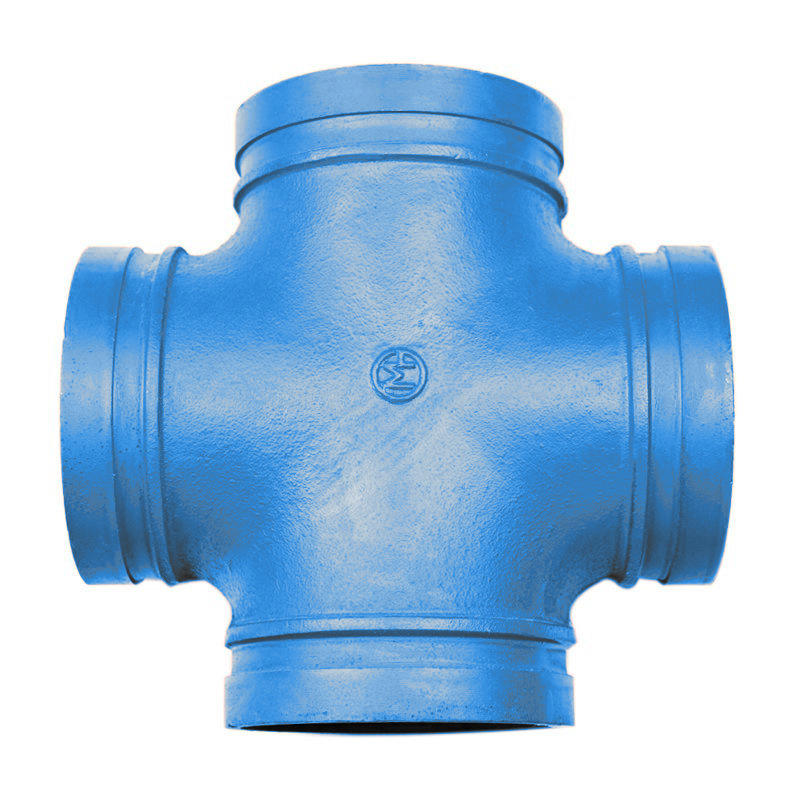 建支 蓝色沟槽四通