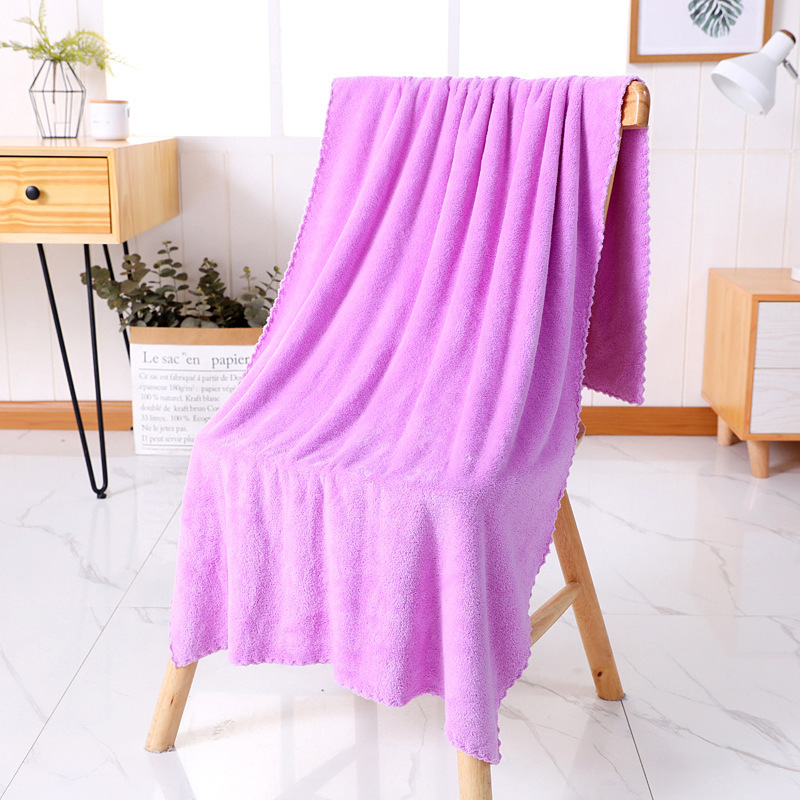加厚加大吸水浴巾成人男女家用毛巾可定制浴巾吸水速干珊瑚绒浴巾