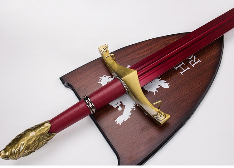 权力的游戏红色守誓剑冰与火之歌布蕾妮詹姆守誓剑西洋剑未开刃