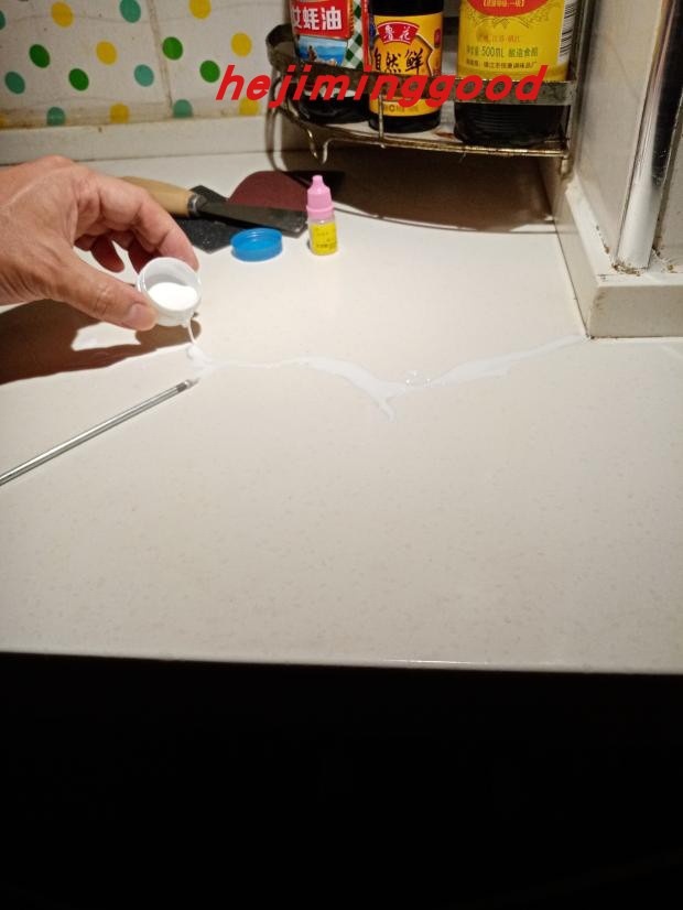 人造大理石裂缝修补胶石英石台面裂缝修复高强度环保无异味