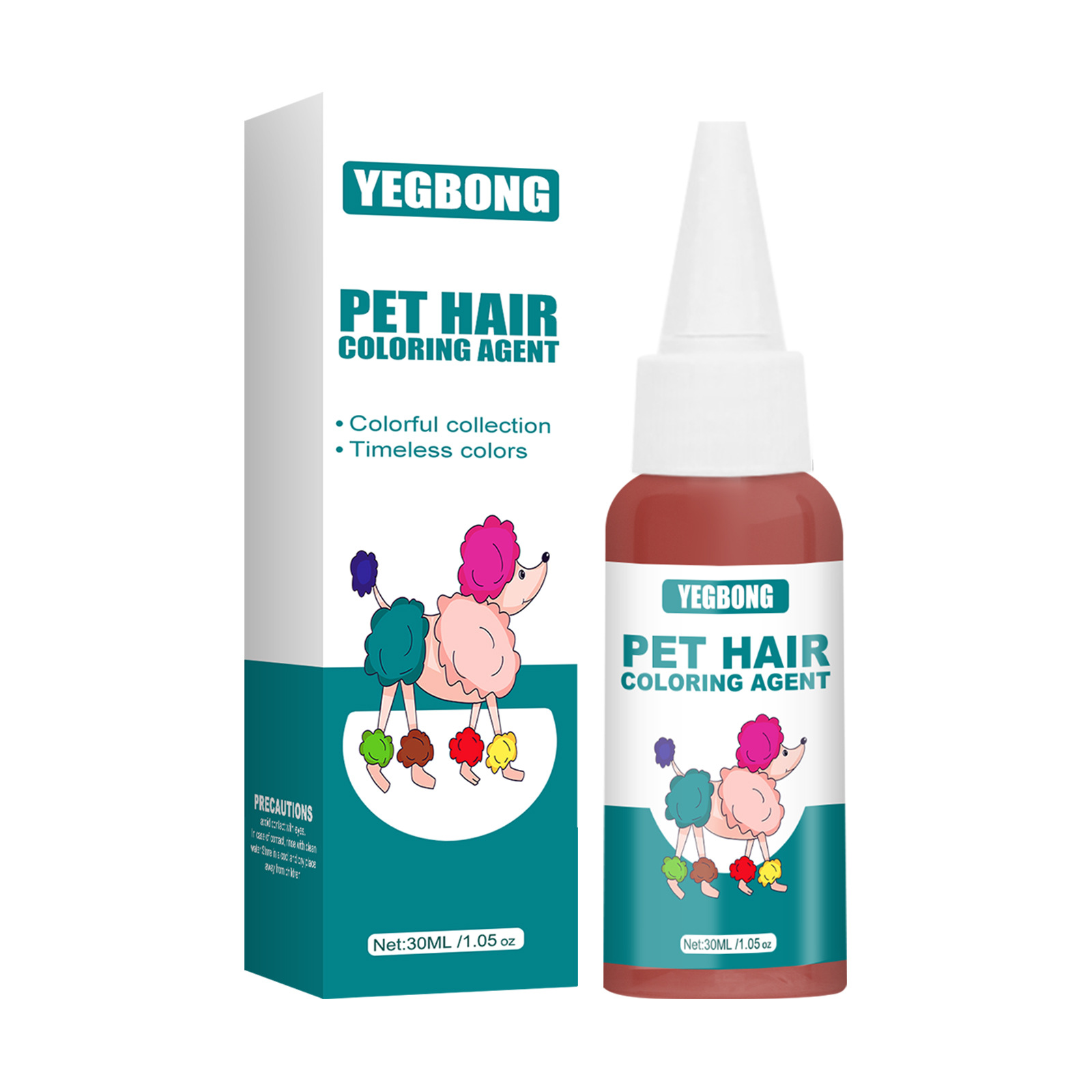 Yegbong Pet Eyebrow Cream Pet Special Disposable Hair Dye Color Hair Dye Cream