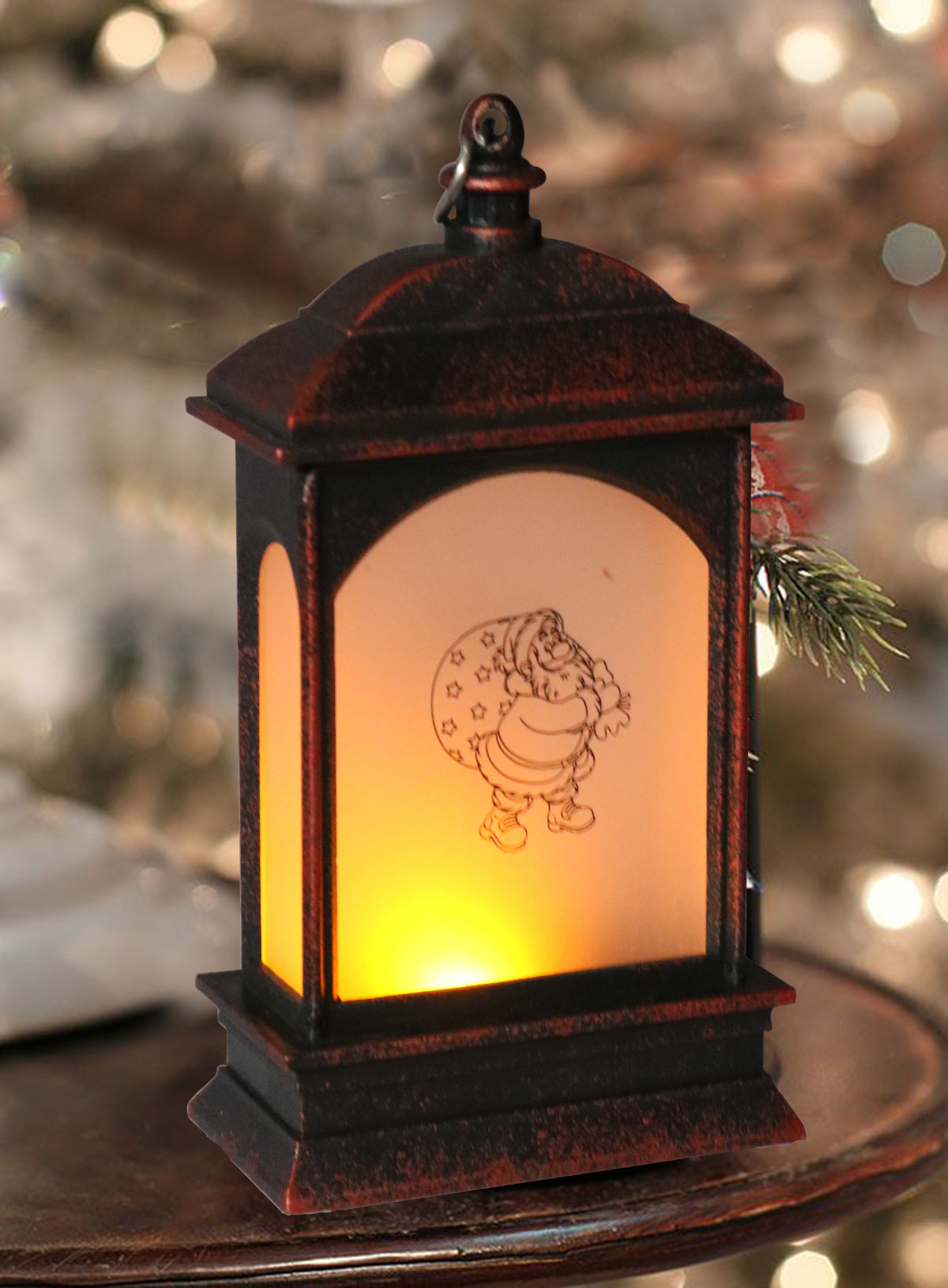 复活节装饰创意家居摆件礼品 印刷兔子小风灯led发光电子小夜灯