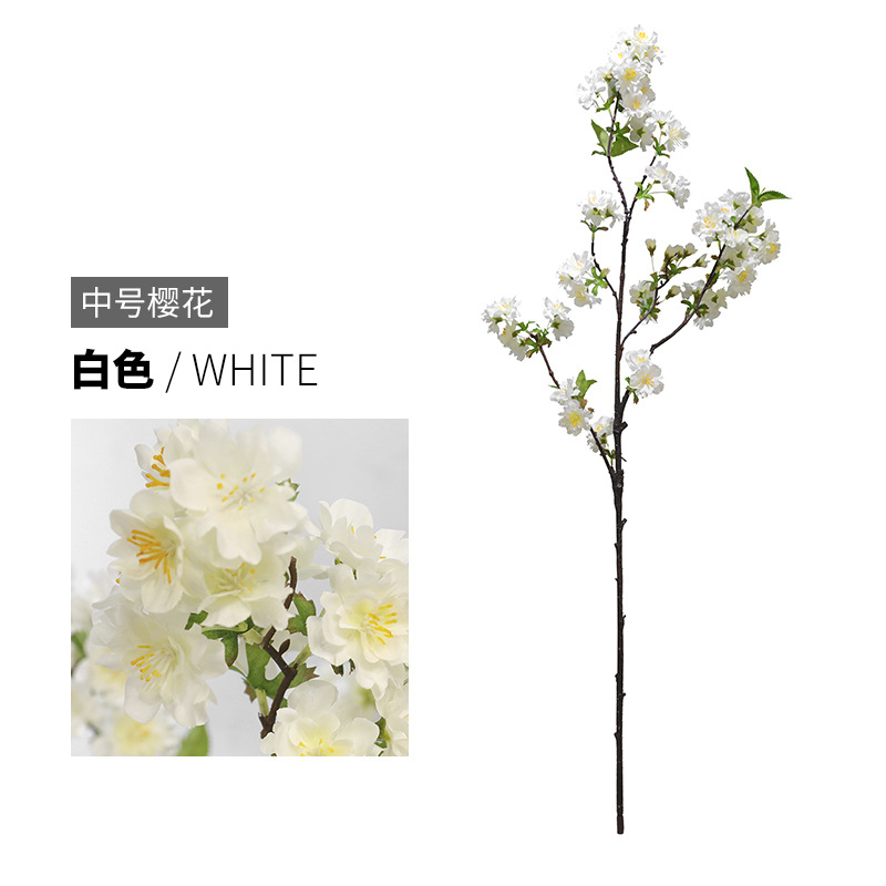 New Chinese Modern Simple Decoration Simulation Encryption Cherry Blossom Studio Photo Props Simulation Floor Romantic Cherry Blossom