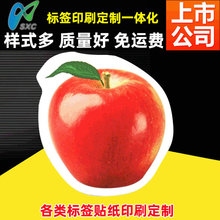 厂家热销 磁胶贴纸 水果造型卡通贴纸印刷 冰箱墙面彩色贴纸定 制