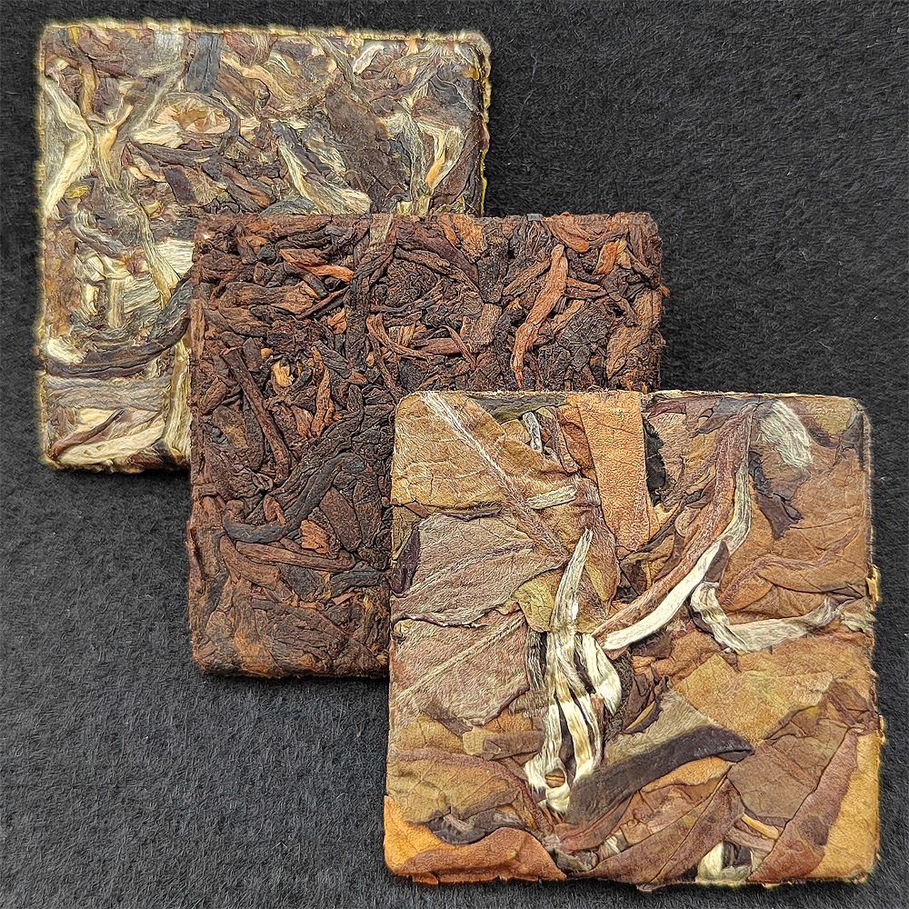 普洱薄片茶 冰岛班章易武 250g盒装方块砖茶 生茶熟茶白普洱茶